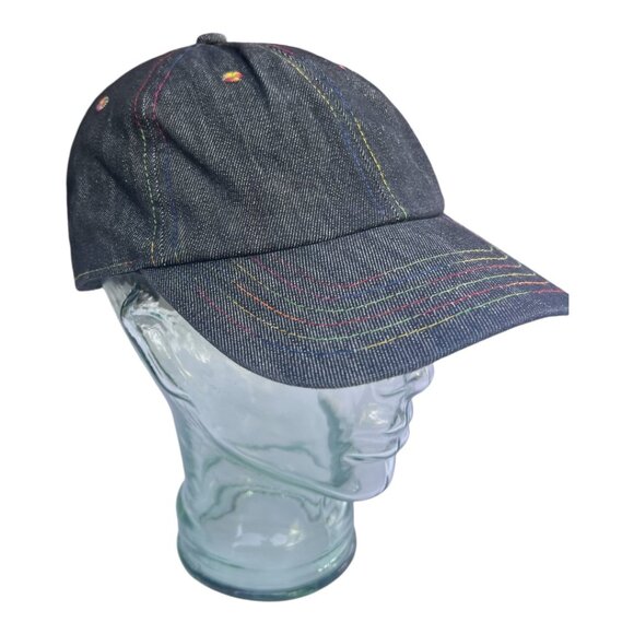 NWOT Target Black Denim PRIDE Rainbow Hat - Picture 3 of 5